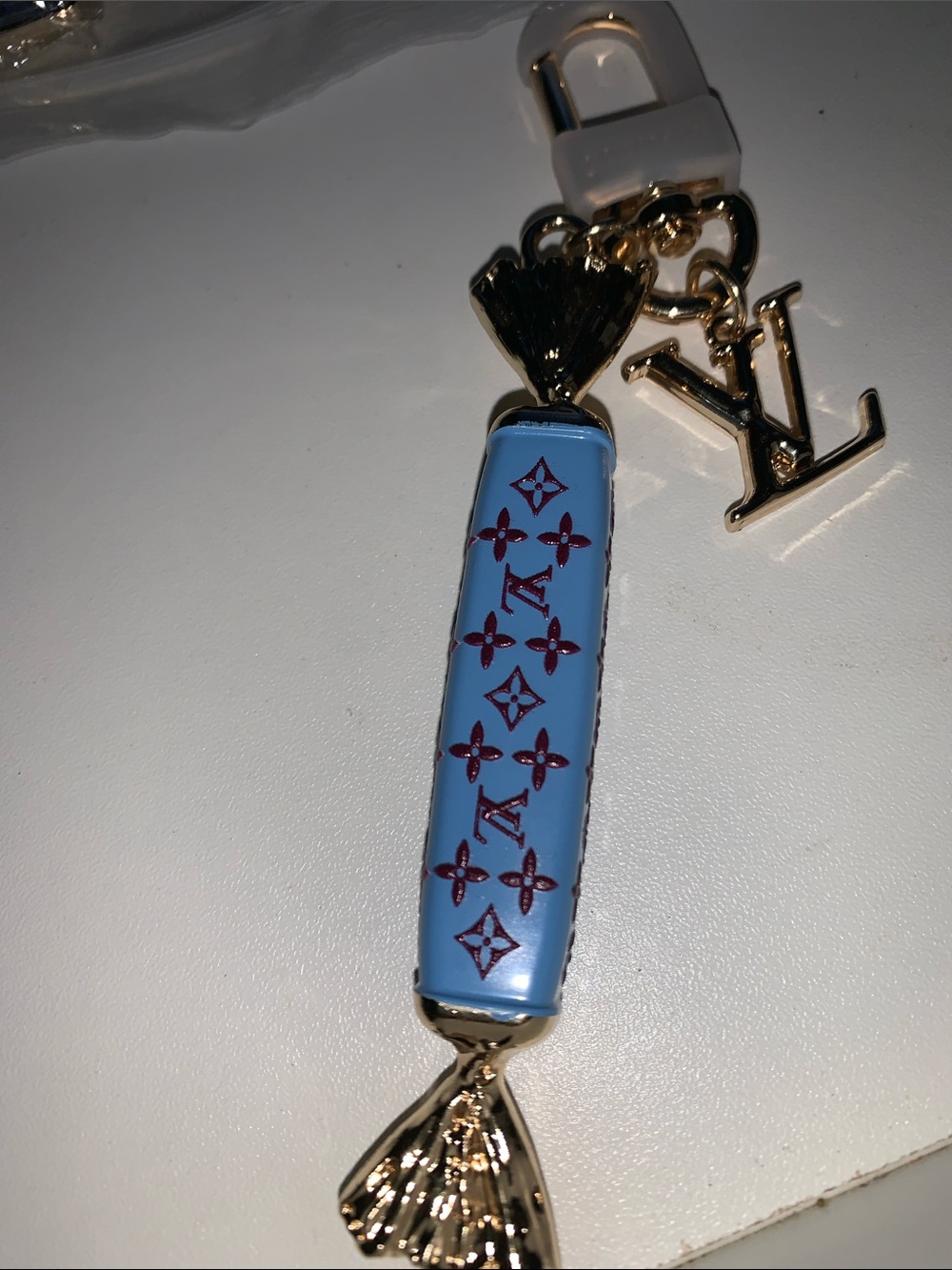 Monogram candy purse/bag Charm keychain
